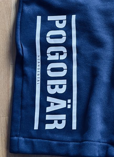 Sweatshort Pogobär blau